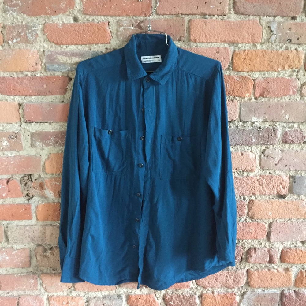 American Apparel Rayon Button Up