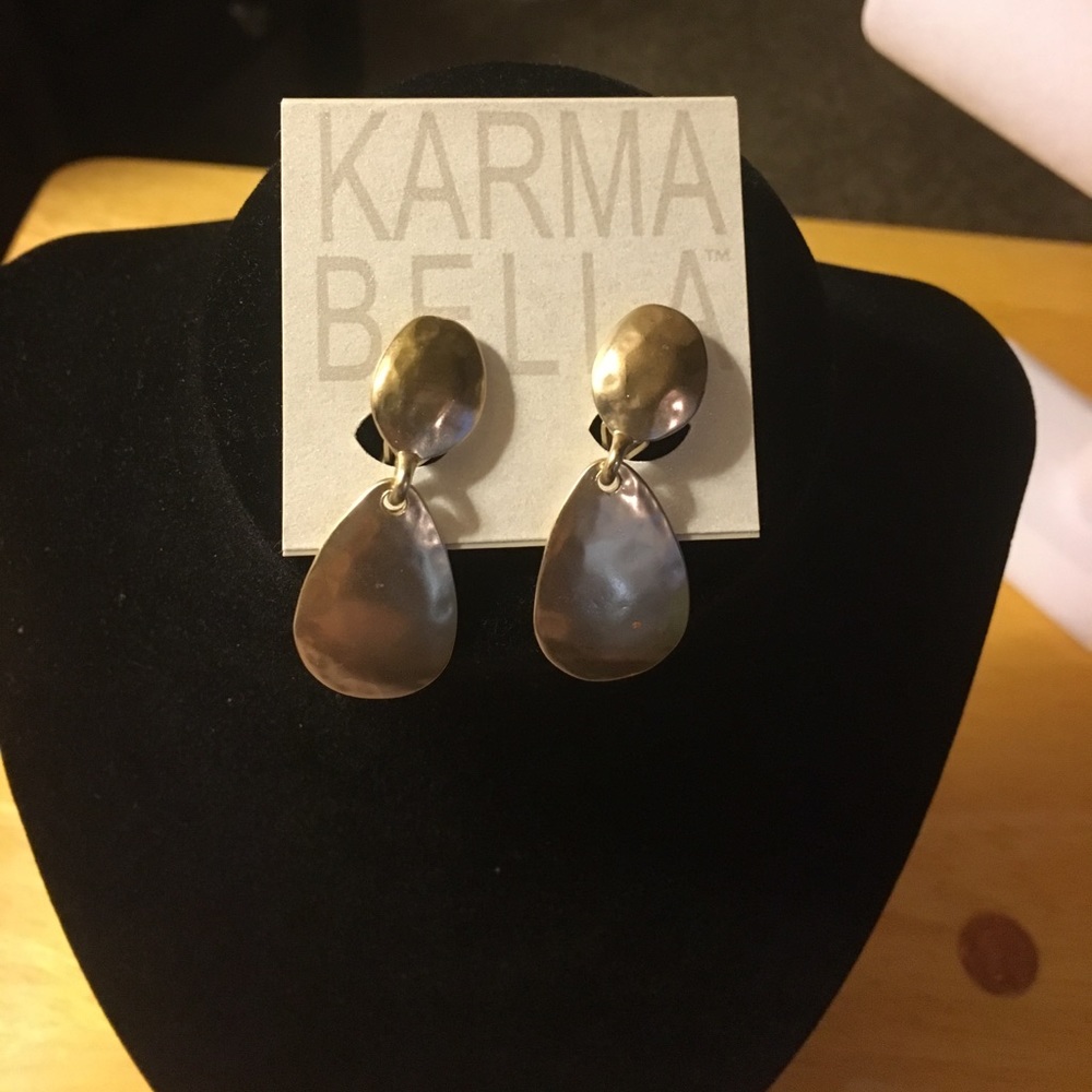 Karma Bella Gold Clip on Earrings!