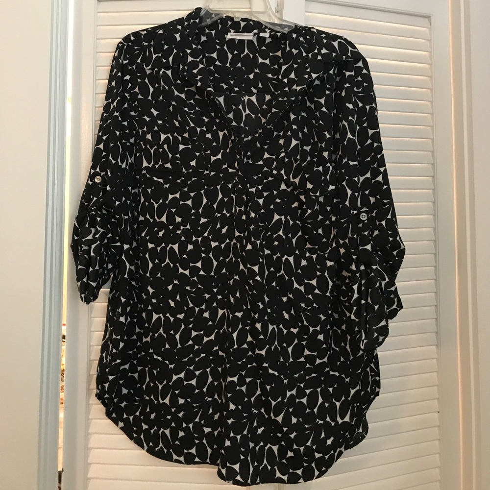 Black and White XL New York and Company Tunic