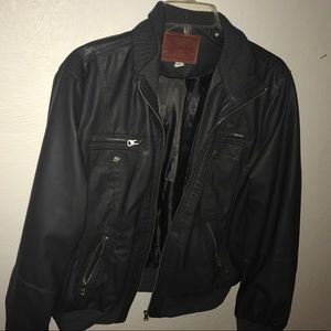 Faux leather jacket