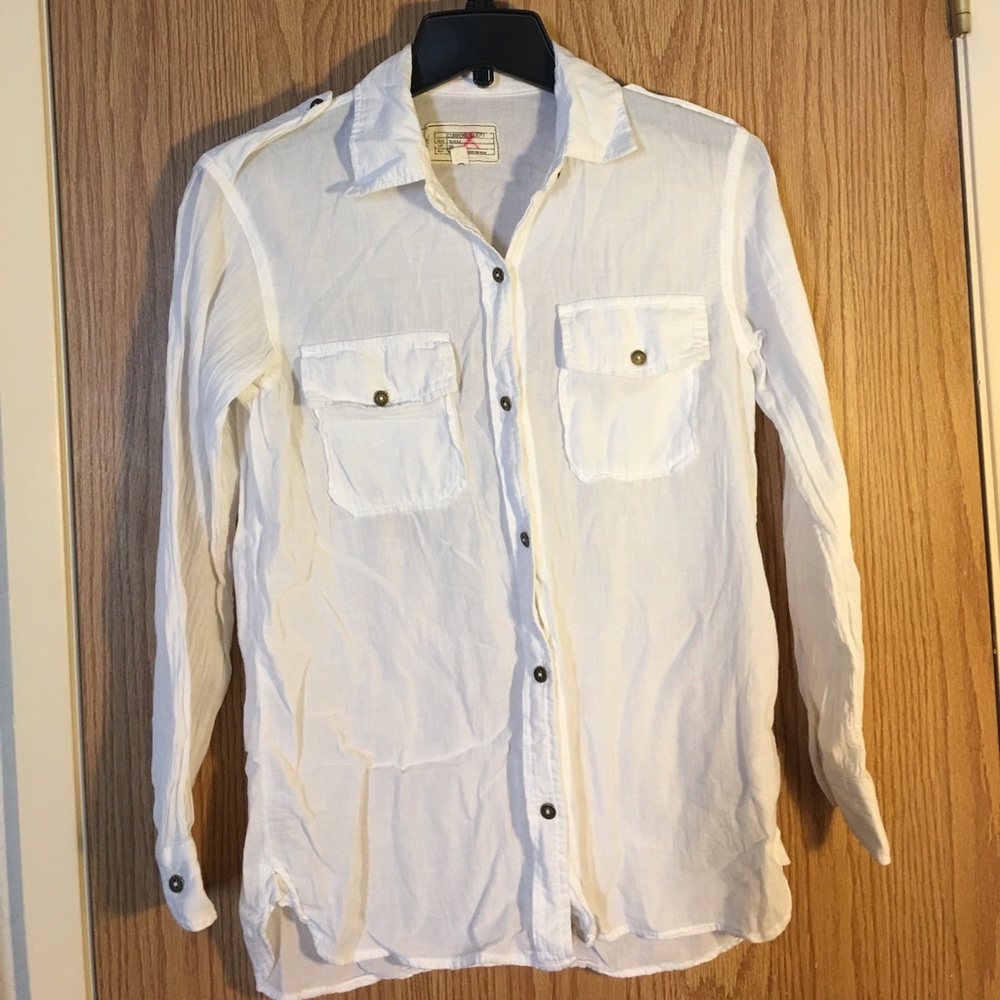 Current/Elliott white perfect shirt
