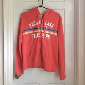Orange Zip-up Hoodie