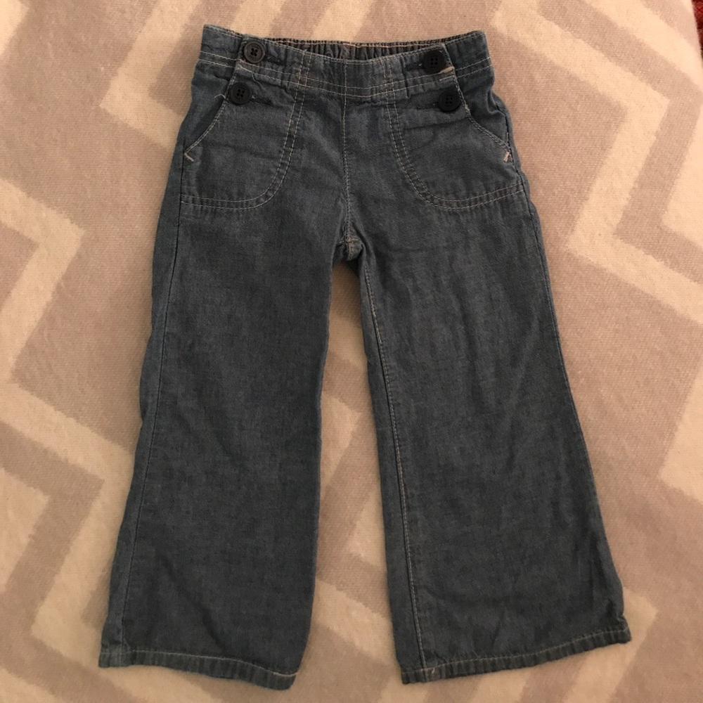 VGUC Gap Kids Chambray sailor pants 3t