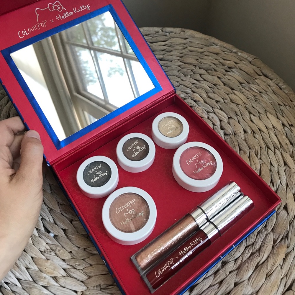 Colourpop x hello kitty makeup set