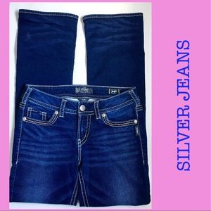 HOLD for Serina111- SILVER Suki Slim Bootcut Jeans