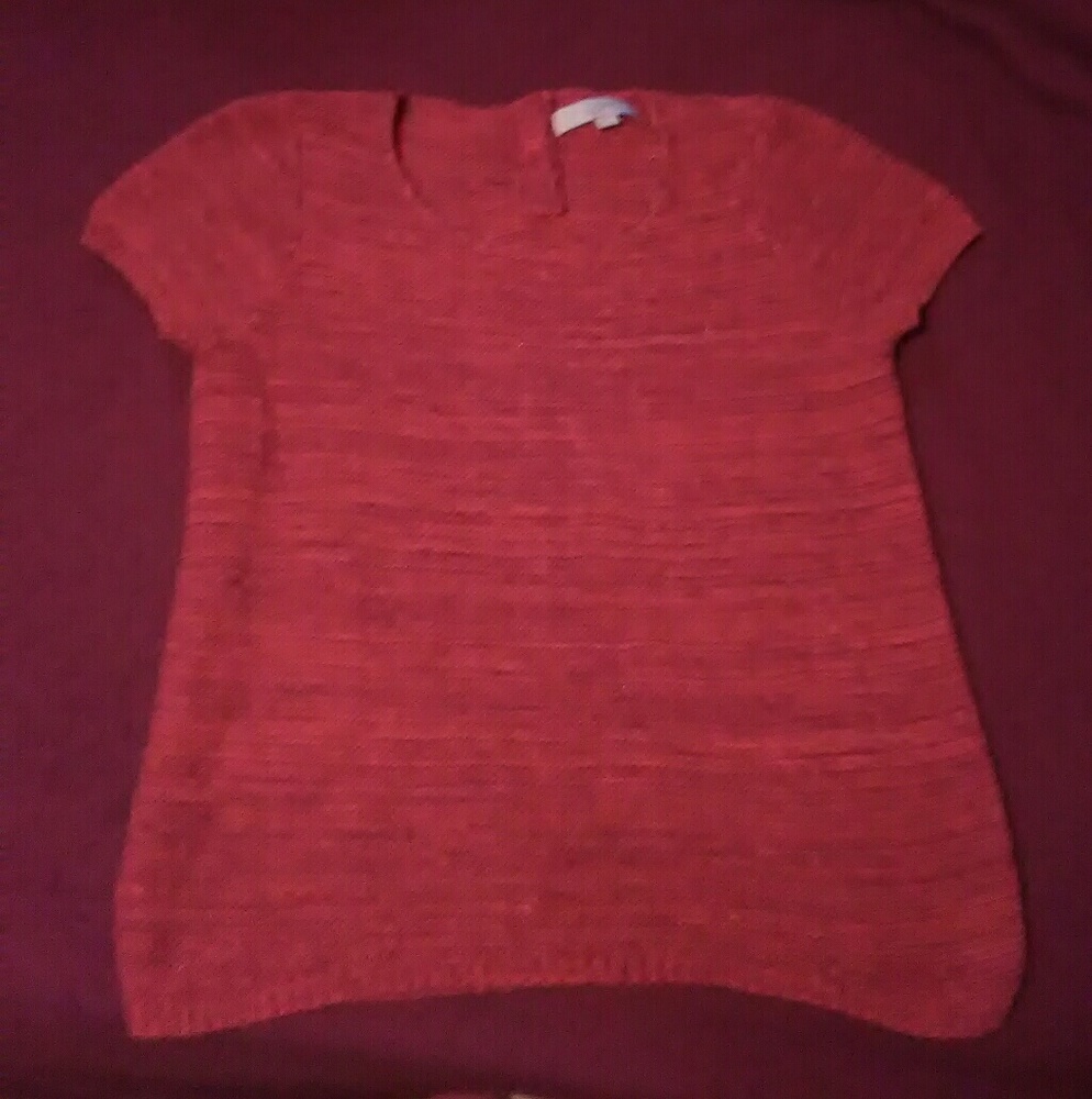 Short sleeve sweater top