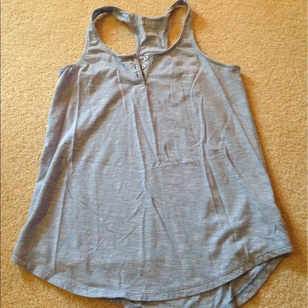 Blue striped tank
