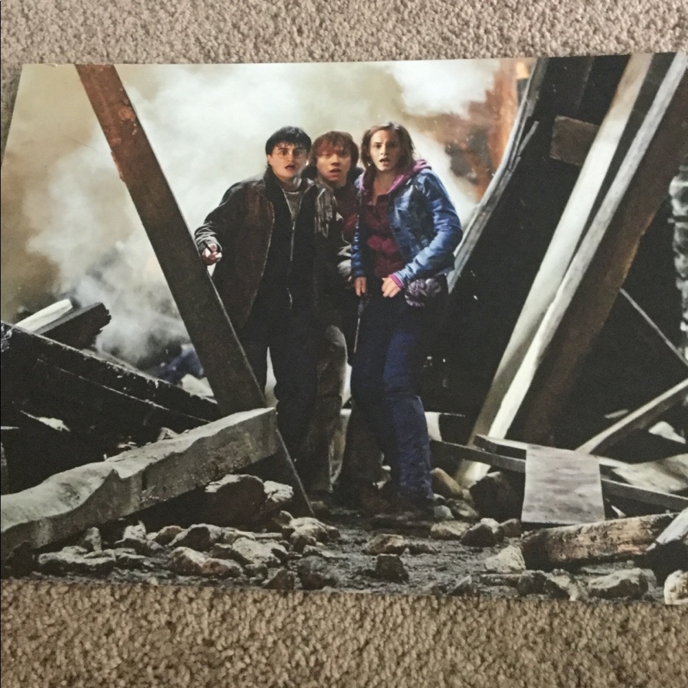 Two Harry Potter front and back posters
