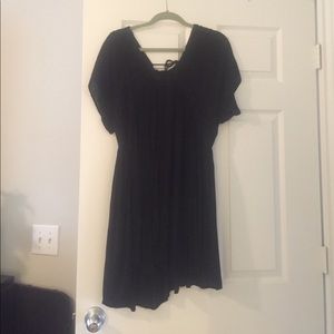 Black eyelet dress