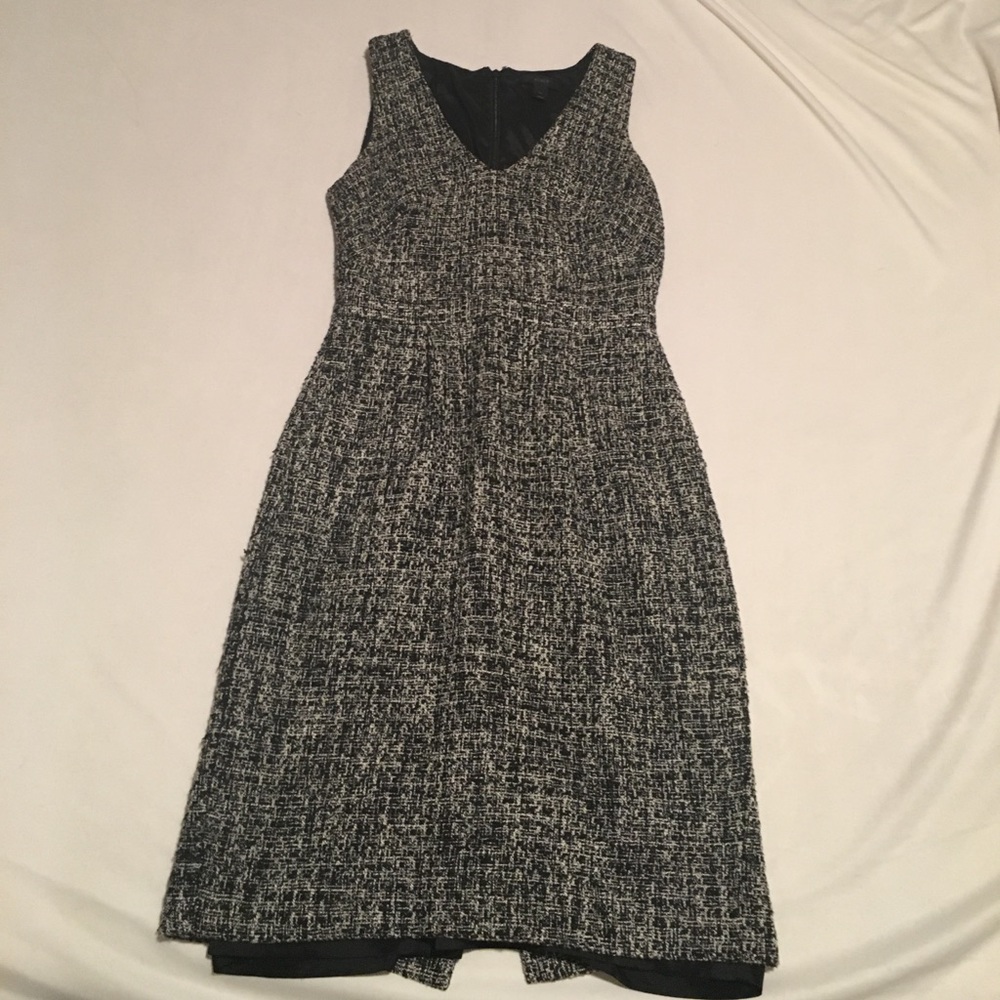 Black and white tweed Jcrew dress