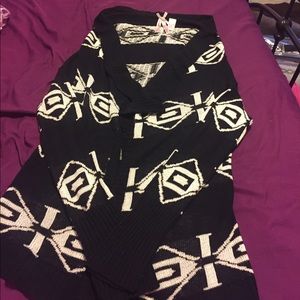 Black & White Aztec Cardigan