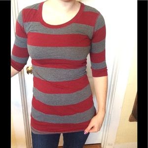 Striped 3/4 sleeve top/dress