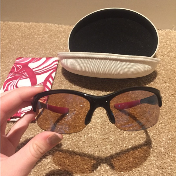 Oakley Black/Pink Sport Sunglasses - Picture 4 of 4