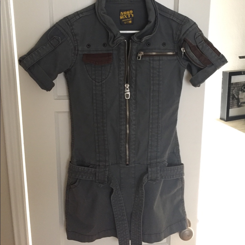 Grey denim dress by Miss Sixty