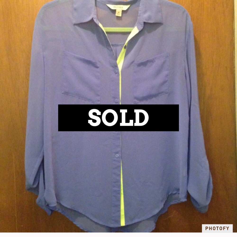Blue bottom up blouse. Worn 2x