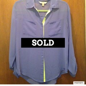 Blue bottom up blouse. Worn 2x