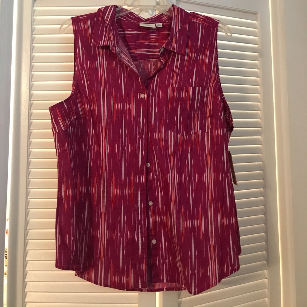 Sleeveless collard shirt!