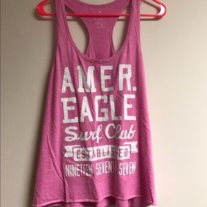 American Eagle Favorite Tank Racerback Large Pink