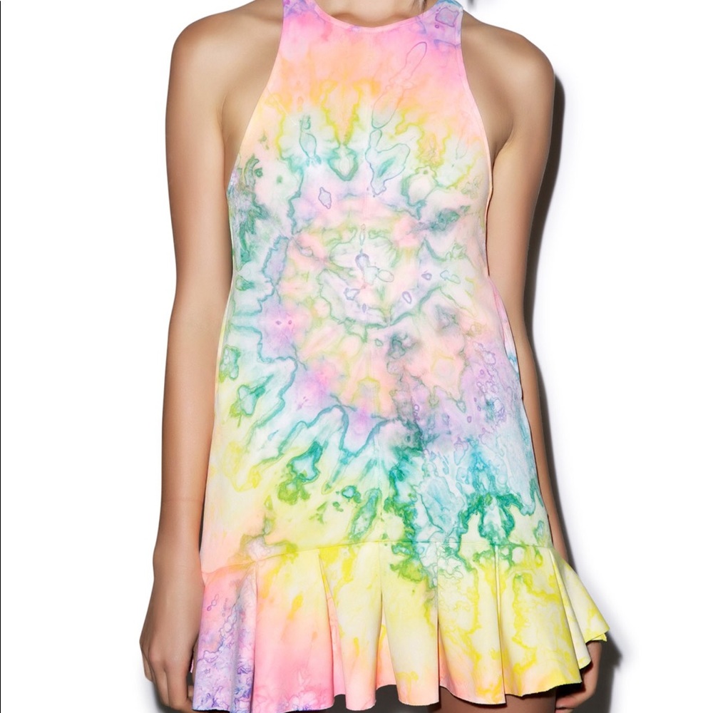 Unif tie dye bloom dress