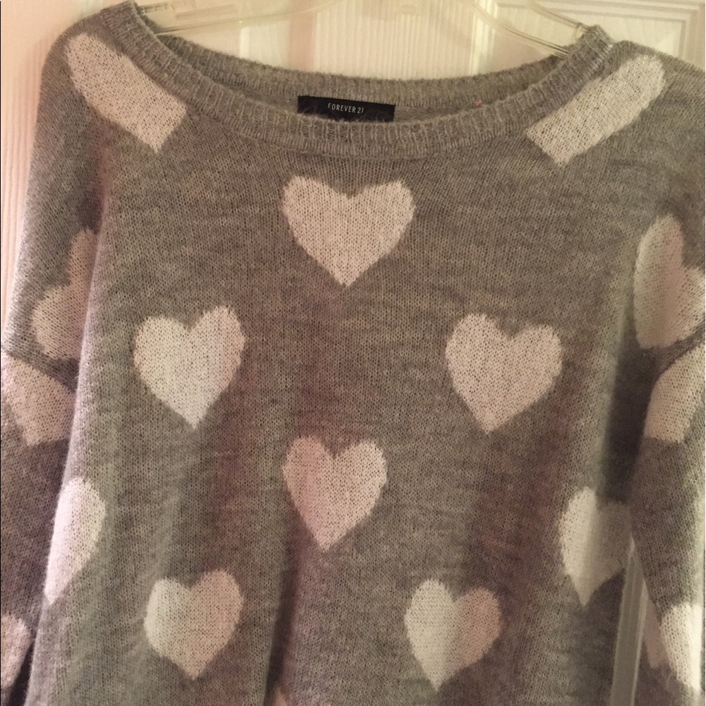 Forever 21 Heart Sweater