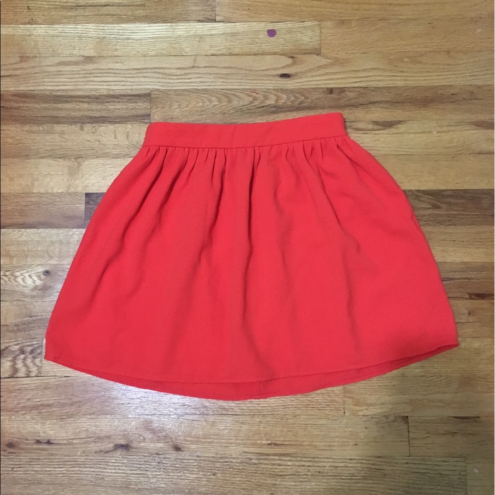 Red skirt