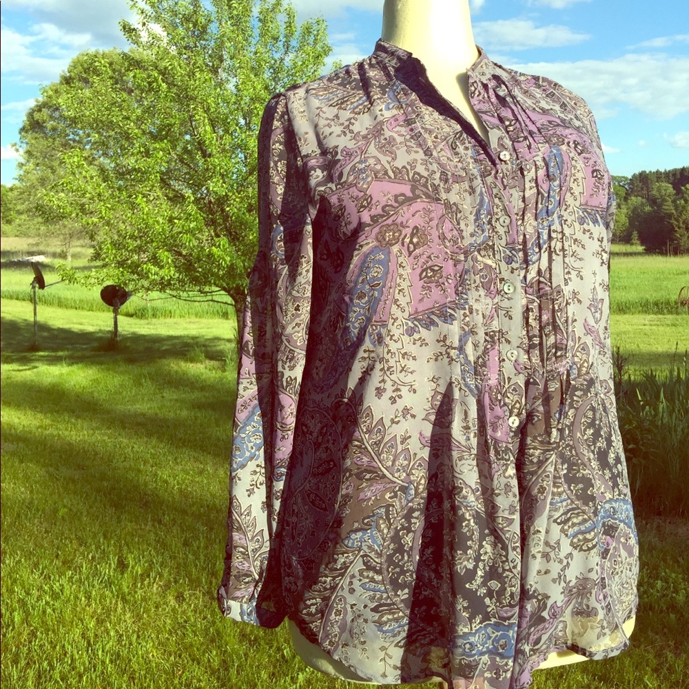 Coldwater Creek paisley blouse
