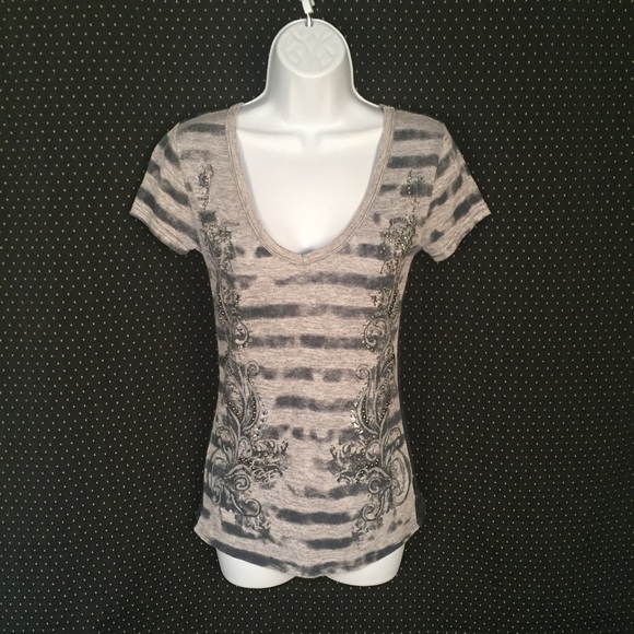 Miss Me Tops - Miss Me Top Lace Back Size S