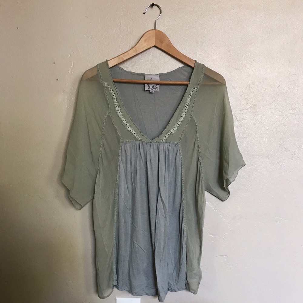 Bohemian Flowy Blouse / Anthropology