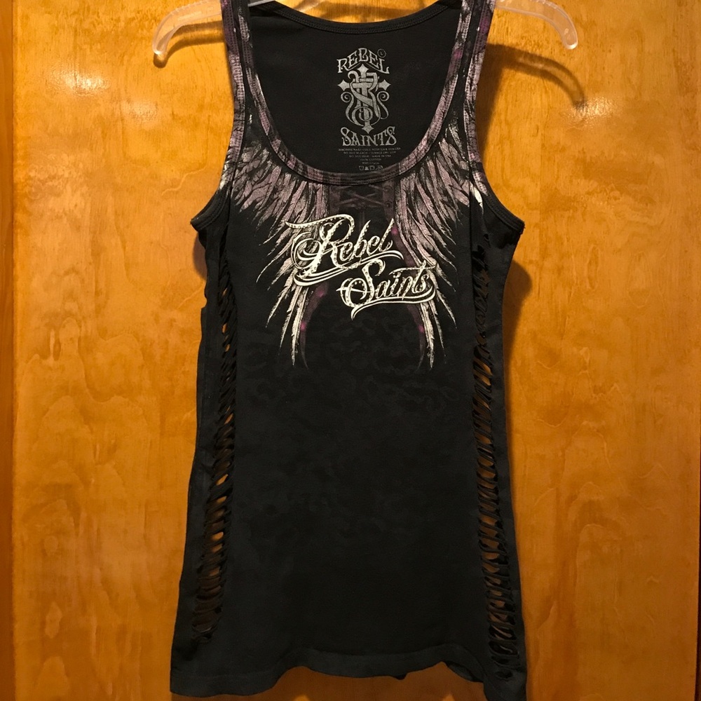 Rebel Saints tank top.  Size Large