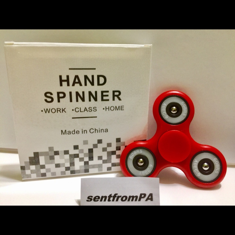 Fidget Spinner RED Hand Spinner NEW EDC Stress