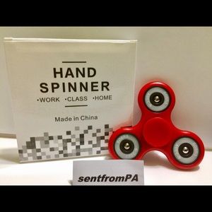 Fidget Spinner RED Hand Spinner NEW EDC Stress