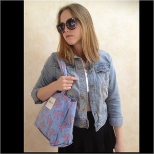 Serena & Lily Orange and Blue Tote Bag