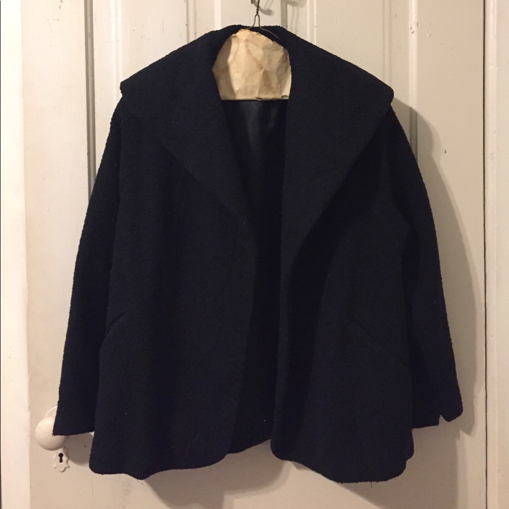 Vintage "Kinkurl" Wool Ladies Pea Coat