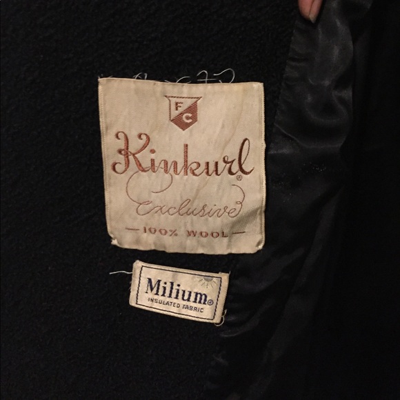 Vintage "Kinkurl" Wool Ladies Pea Coat - Picture 4 of 5