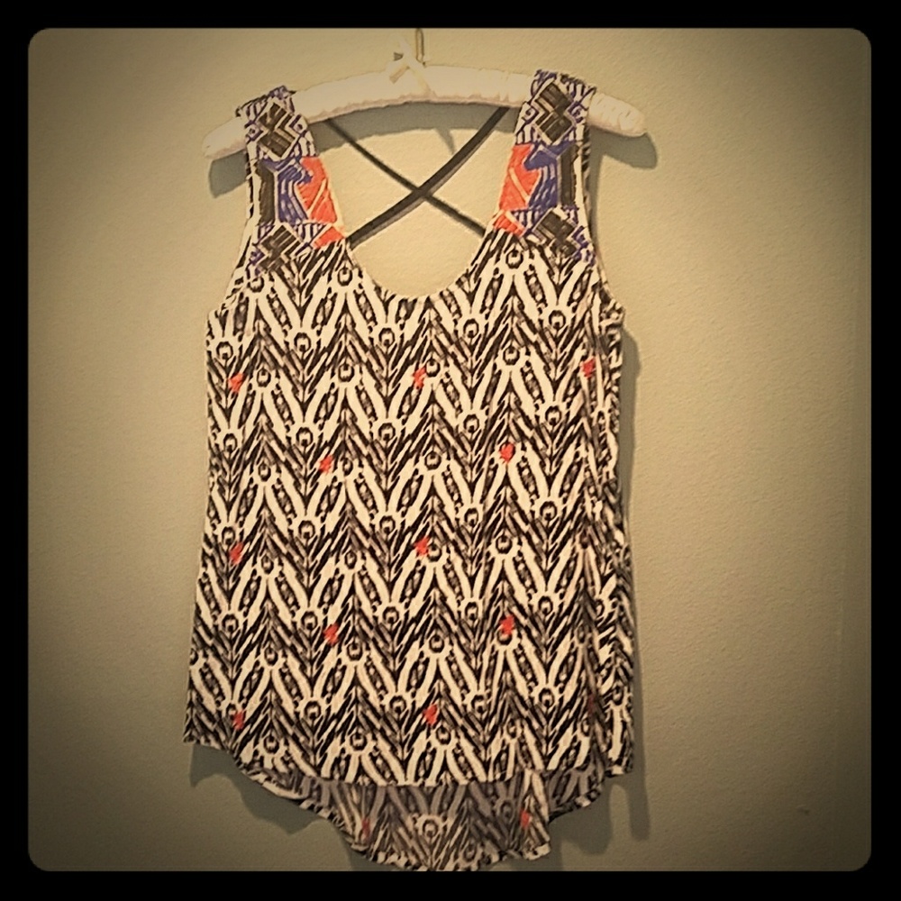 THML rayon bohemian tank top
