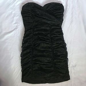 F21 lace black dress