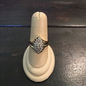 Gold and Rhinestone Ring