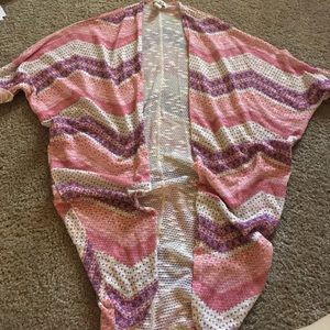 Long cardigan sweater with half sleeves by Mudd