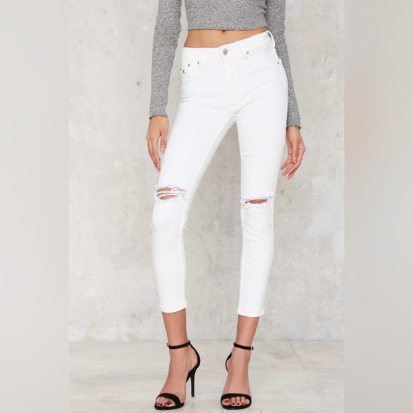 Jon Snow Skinny Cropped Slit Knees - Picture 2 of 8