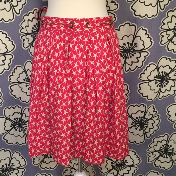 J. Crew Starfish Wrap Circle Skirt Size 4 - Picture 2 of 6