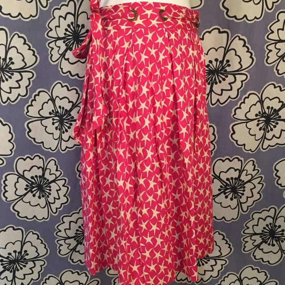 J. Crew Starfish Wrap Circle Skirt Size 4 - Picture 3 of 6