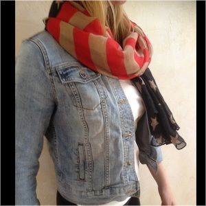 Vintage American Flag Scarf