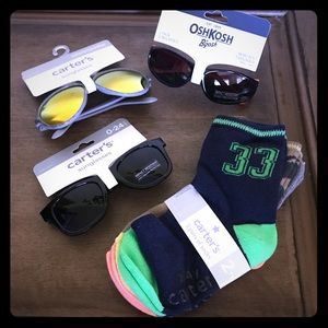 NWT Toddler Boys Sunglasses & Socks 1-4 years old