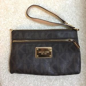 Michael Kors Medium Leather Wristlet