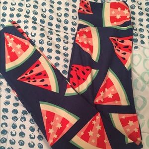 Tween Watermelon Leggings! Lularoe Americana