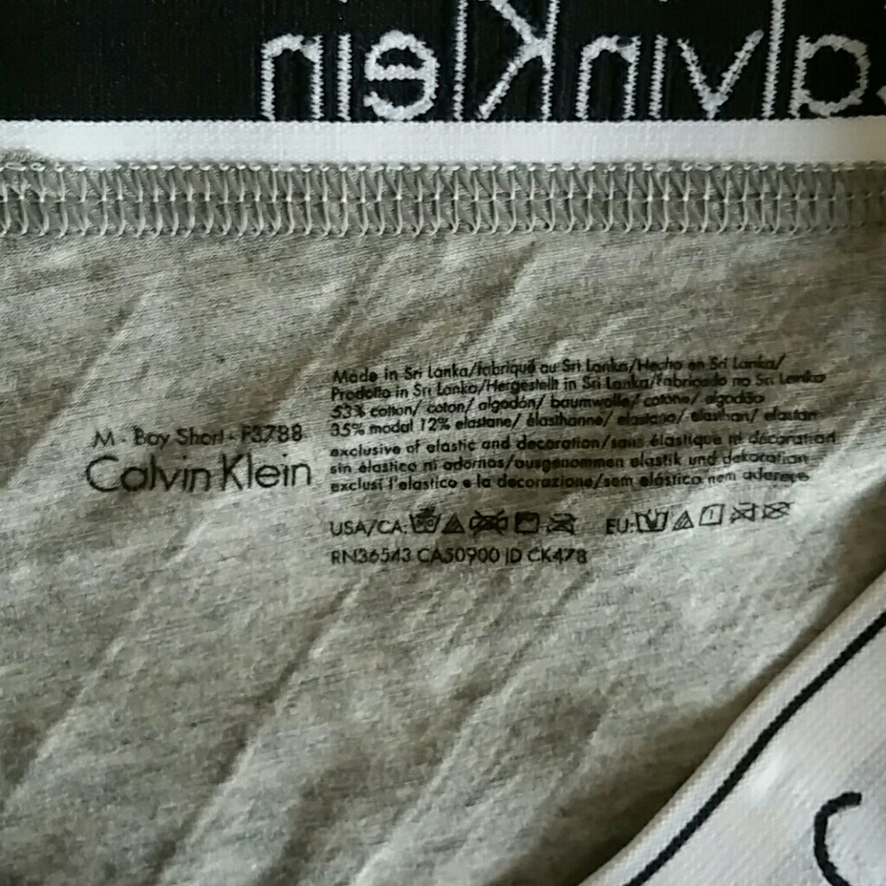 CALVIN KLEIN BRALETTE M & BOYSHORT M - Picture 6 of 6