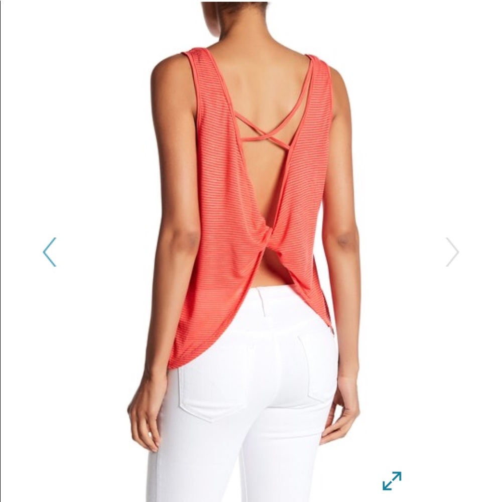 LUSH twist back knit tank!!
