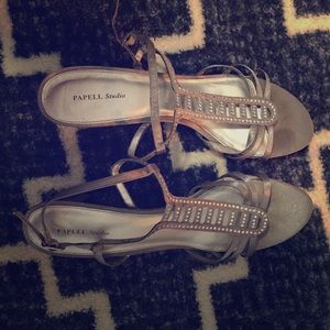 Sparkly homecoming shoes!