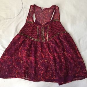 Urban outfitters ecote embellished tank top