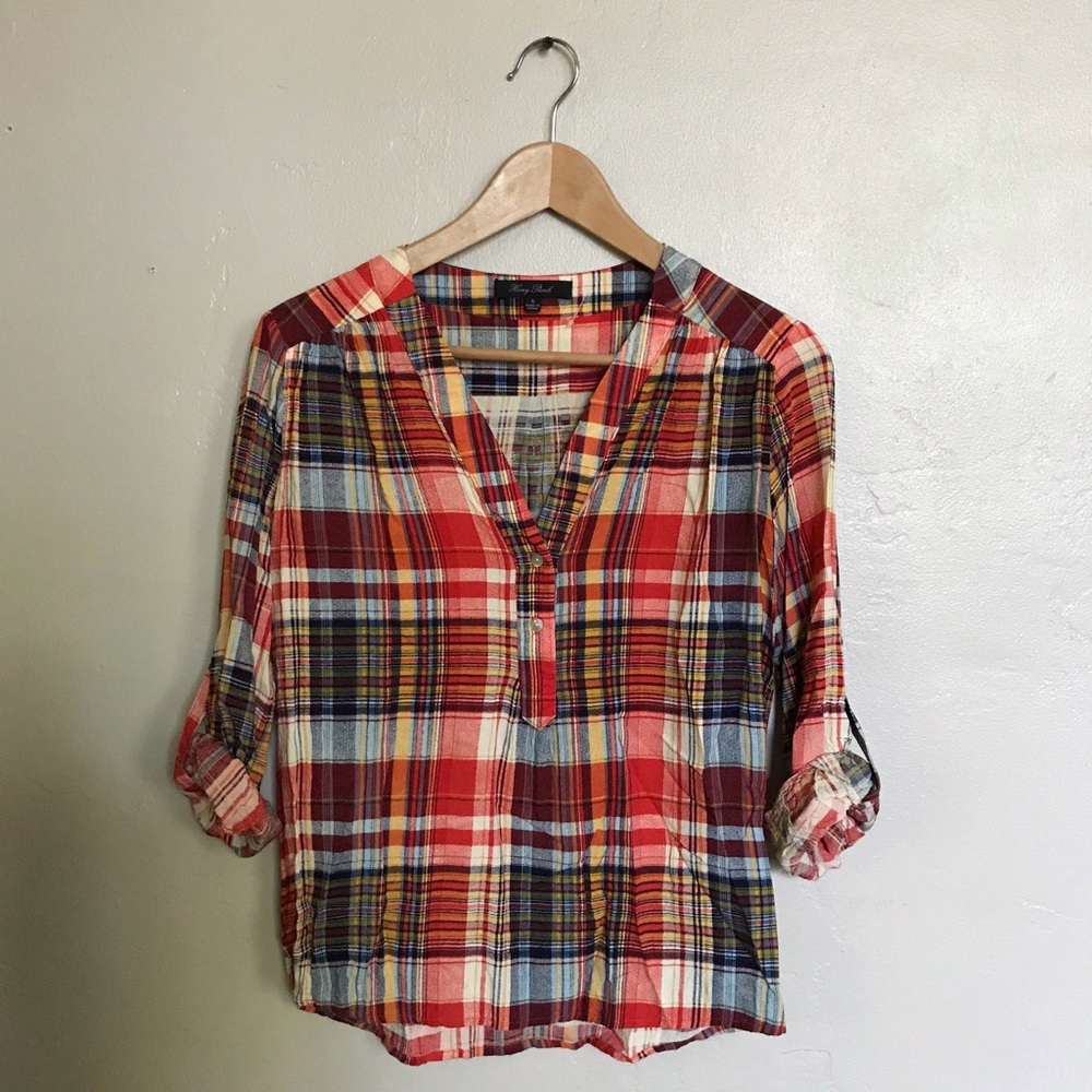 Plaid blouse